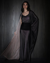 Obi Dress Set - black & sand