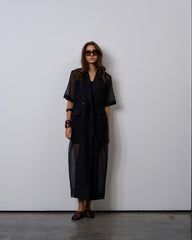 Blazer Dress Set-Midnight Black