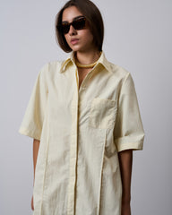 Utility Simple Dress-Cream