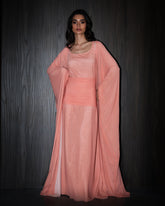 Obi Dress Set - Peach