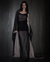 Obi Dress Set - black & sand