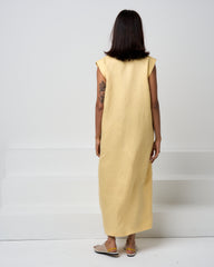 Long sleeveless jacket dress