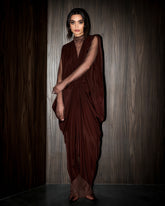 Infinity silk set- Brown