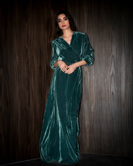 Velevteen velvet wrap dress