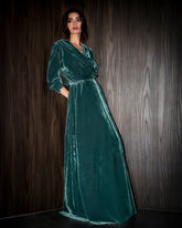 Velevteen velvet wrap dress