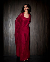 Obi dress set- Burgundy