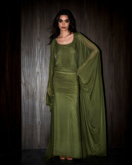 Obi dress set- Green