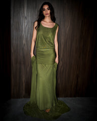 Obi dress set- Green