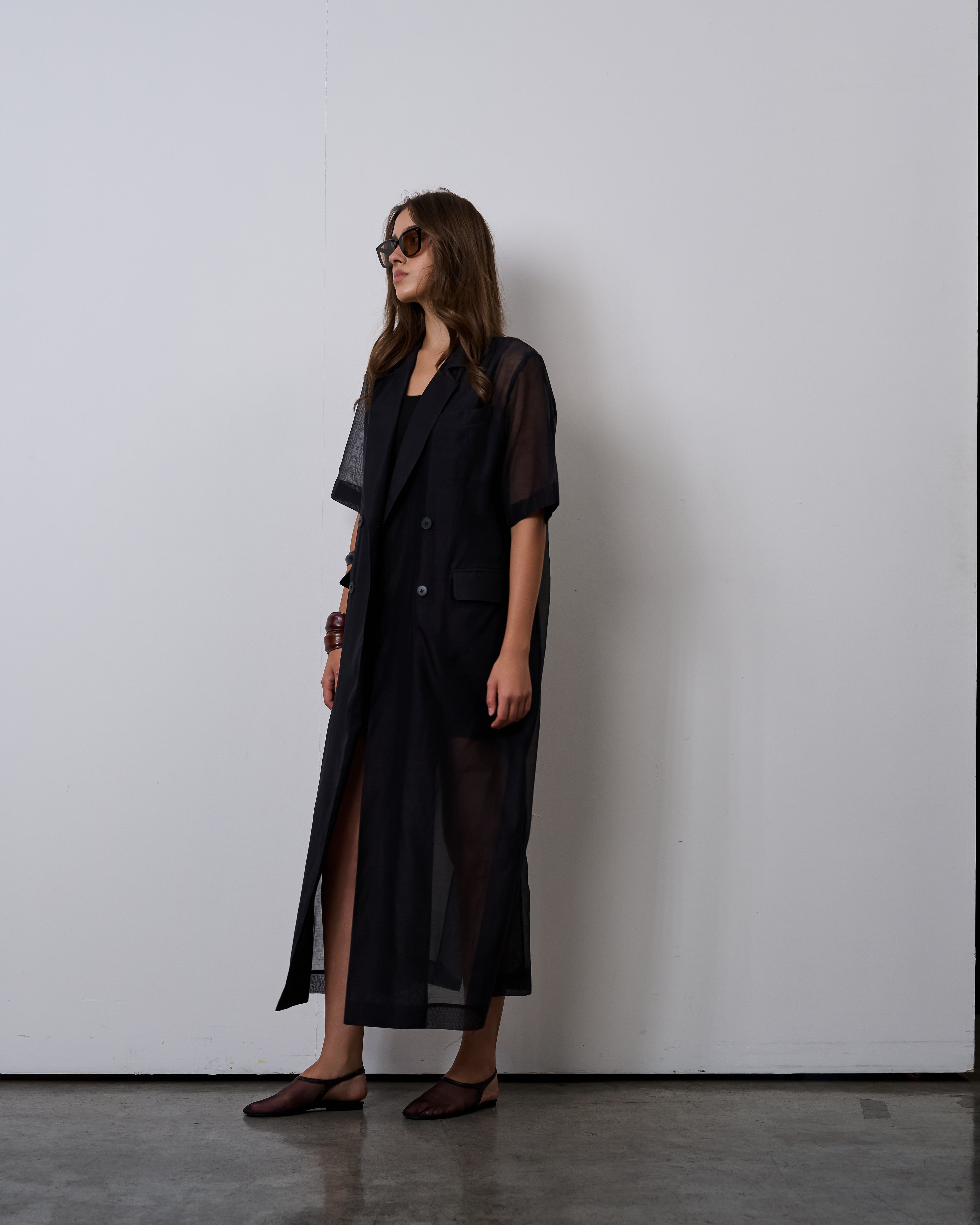 Blazer Dress Set-Midnight Black
