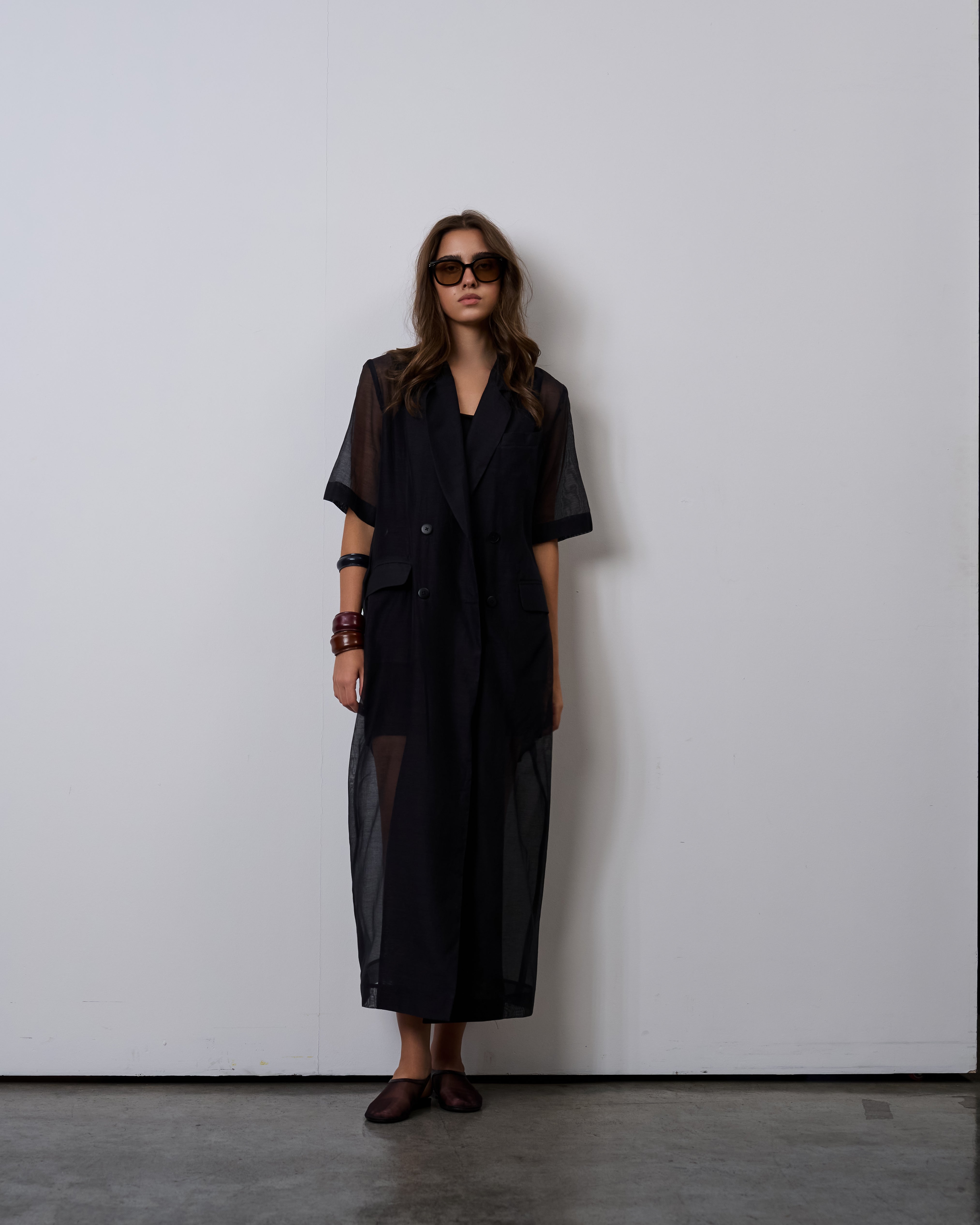Blazer Dress Set-Midnight Black