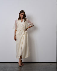 Blazer Dress Set-Vanilla Cream