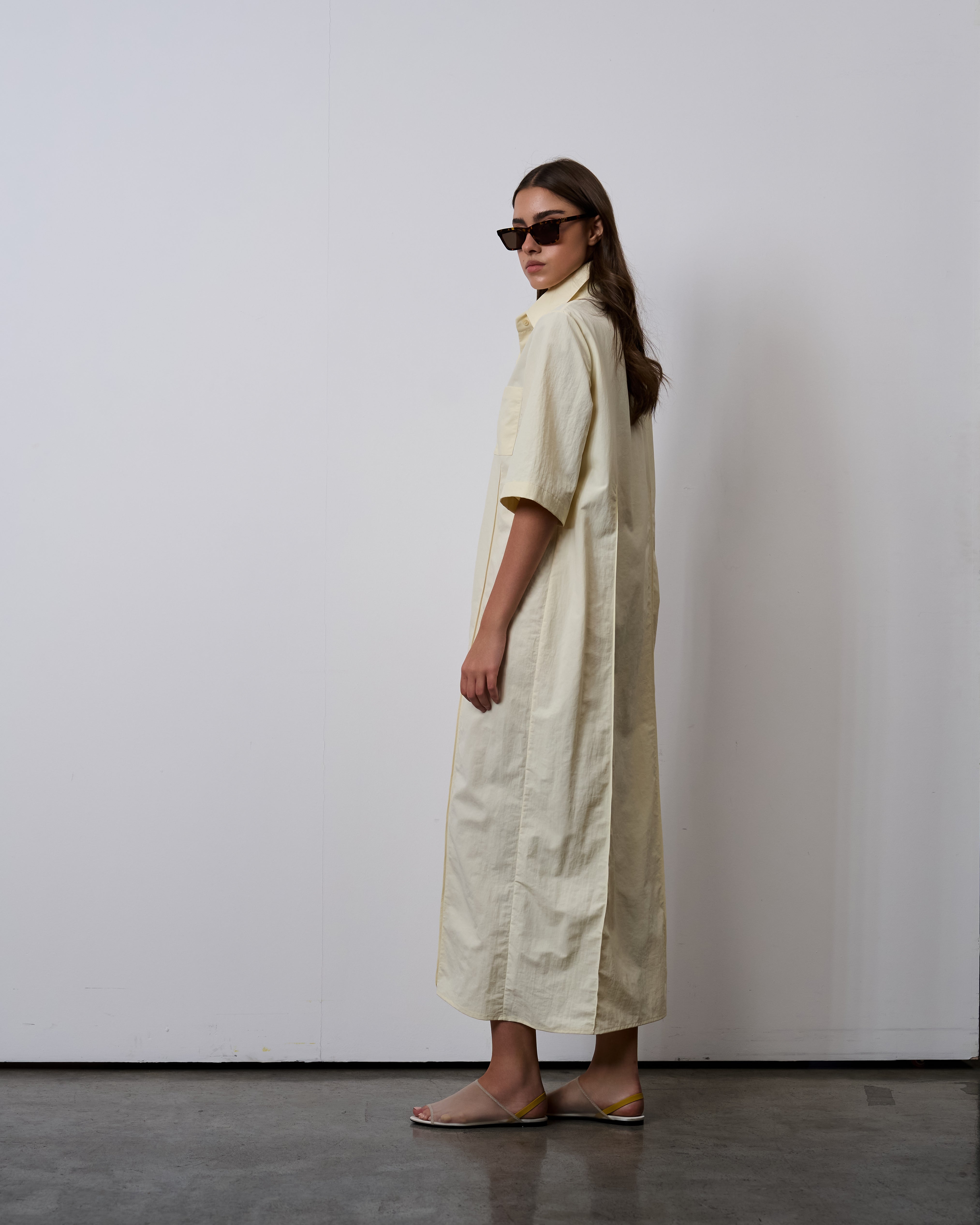 PREORDER Utility Simple Dress-Cream