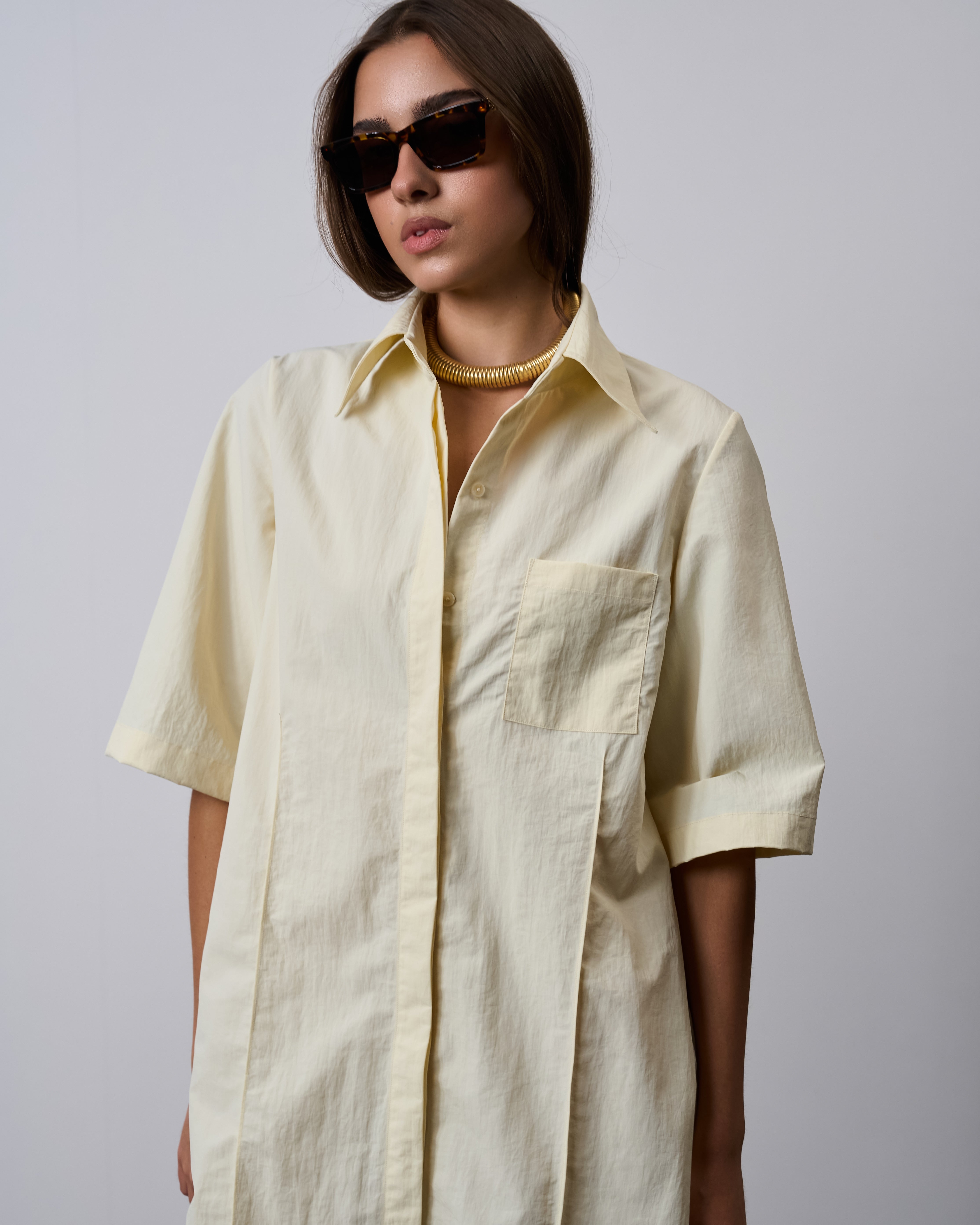 PREORDER Utility Simple Dress-Cream