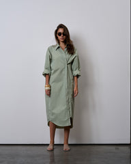 PREORDER Urban Shirt Dress-Cream Matcha