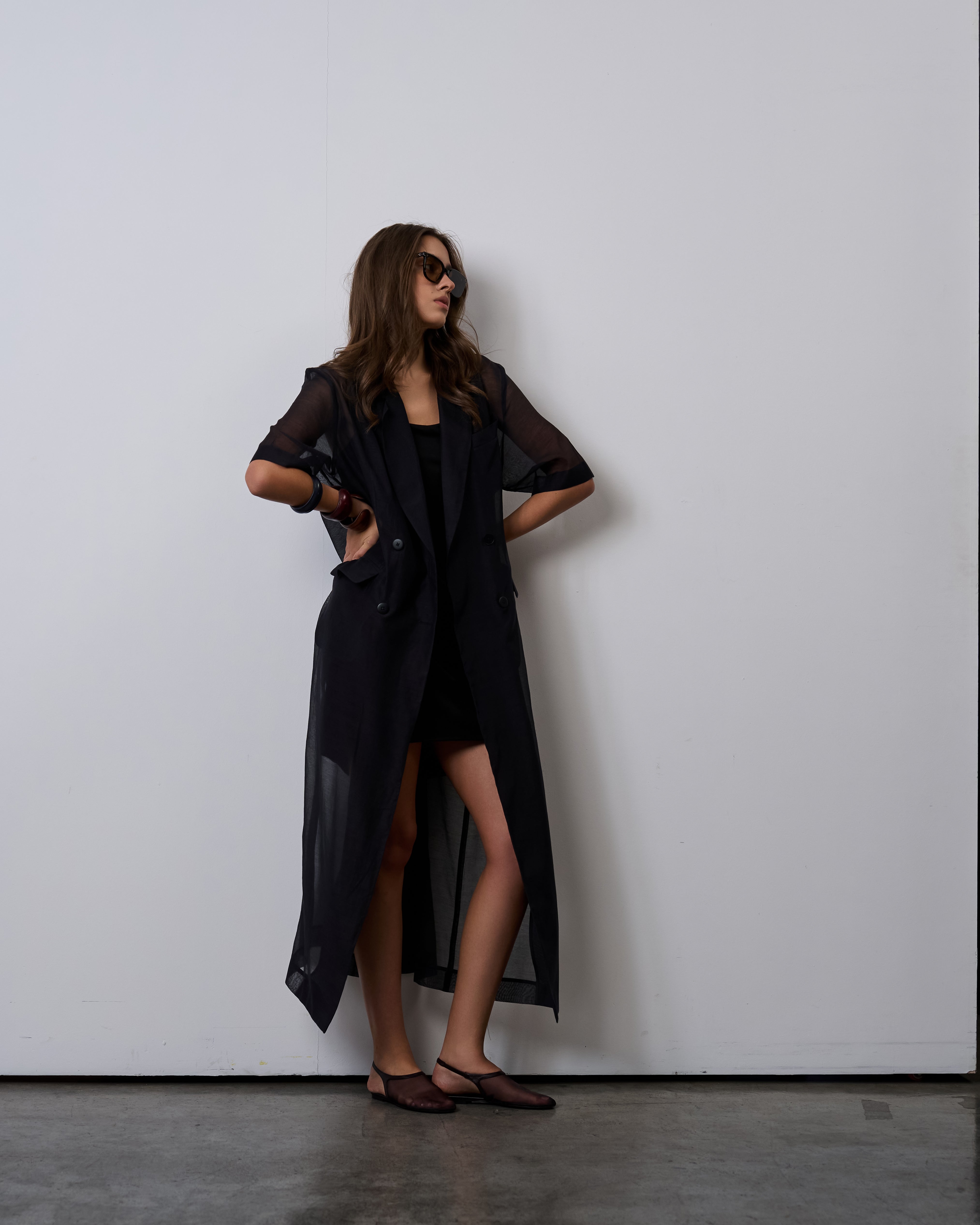 Blazer Dress Set-Midnight Black