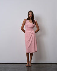 OBI Midi Dress-Pink Sorbet