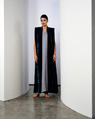 Blue silk set