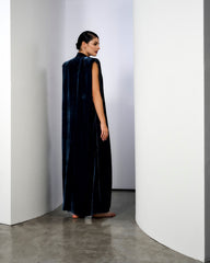 Blue silk set