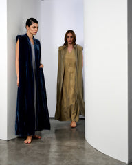 Blue silk set