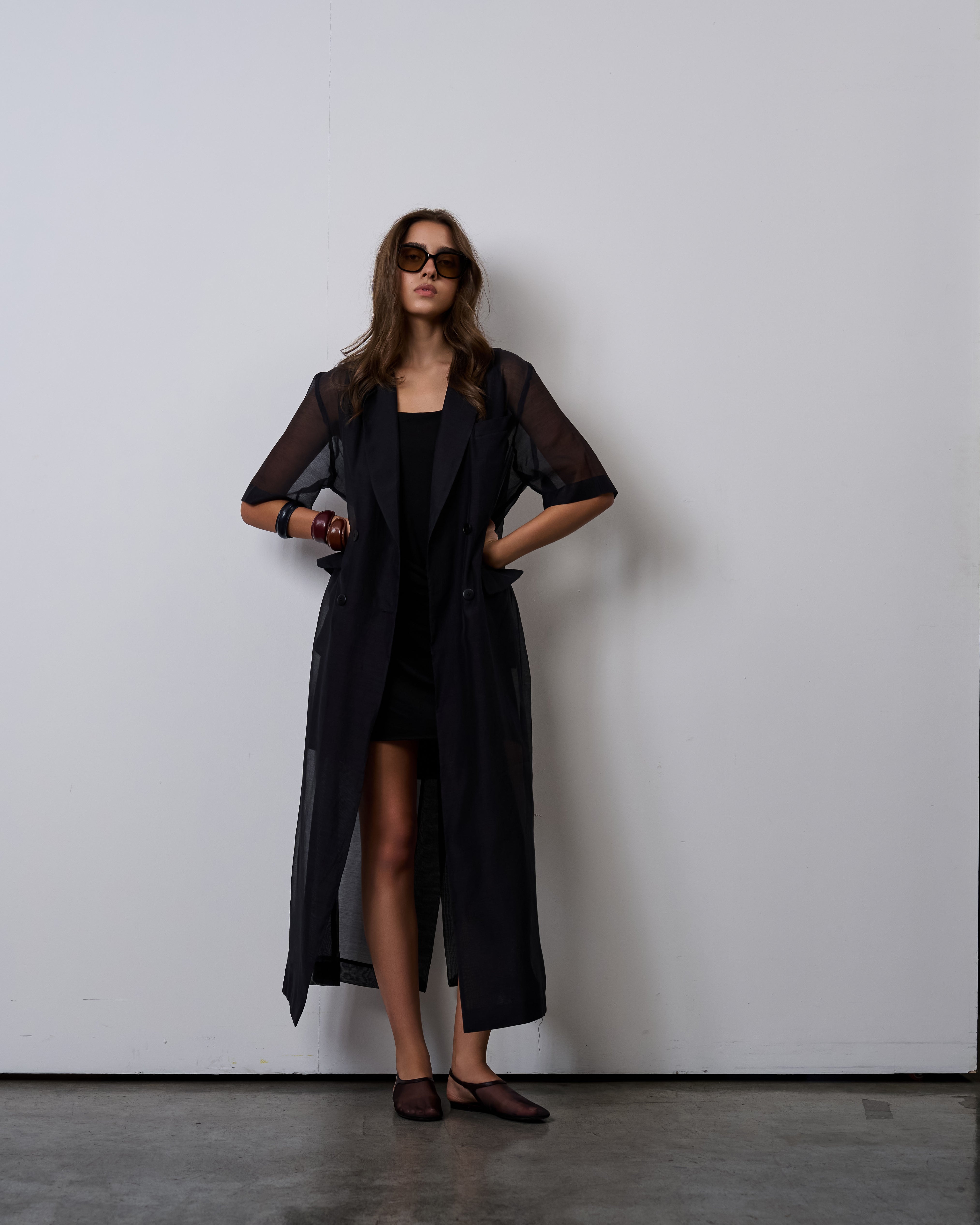 Blazer Dress Set-Midnight Black