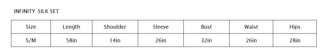 Infinity silk set- Cream