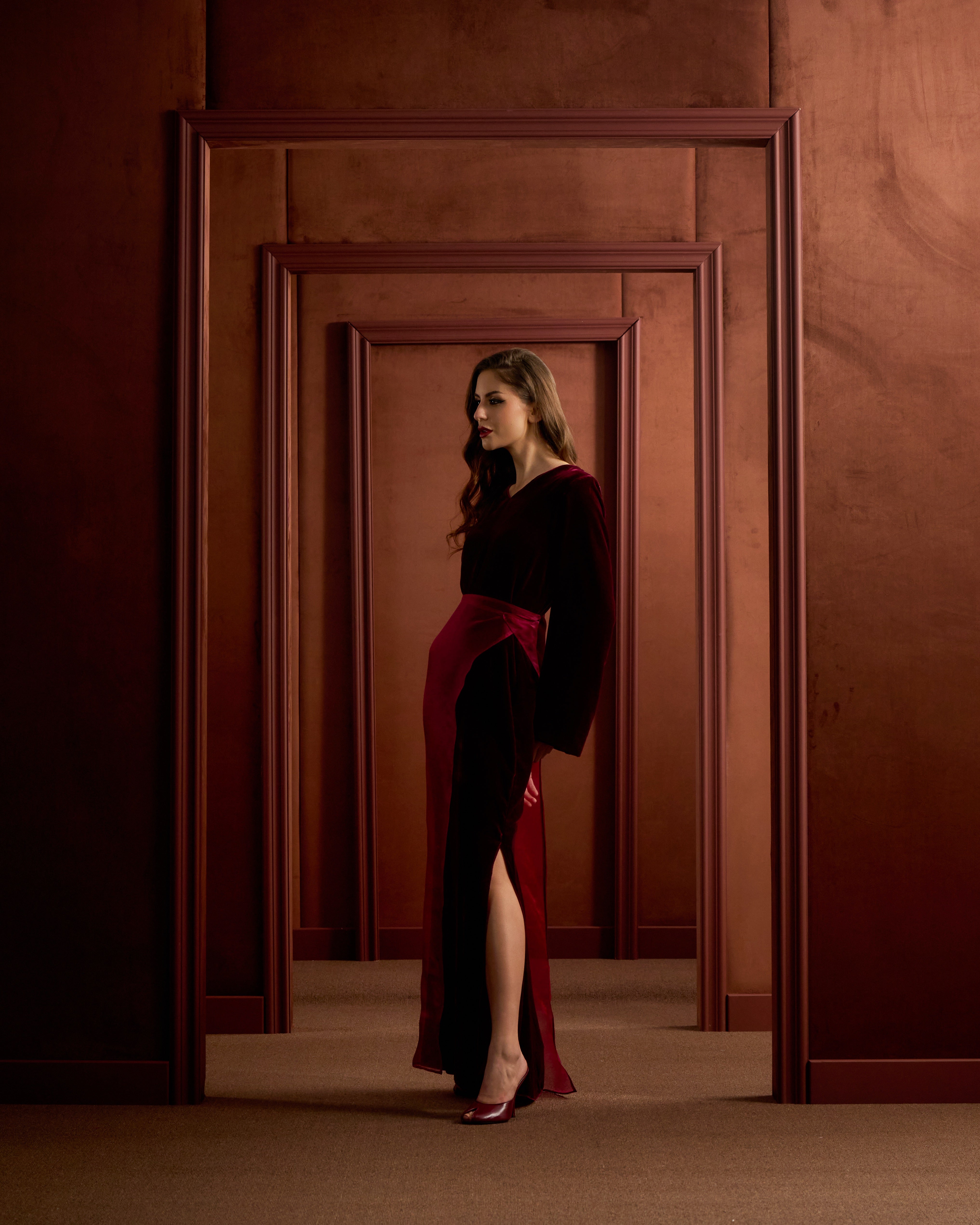 The Column-Burgundy