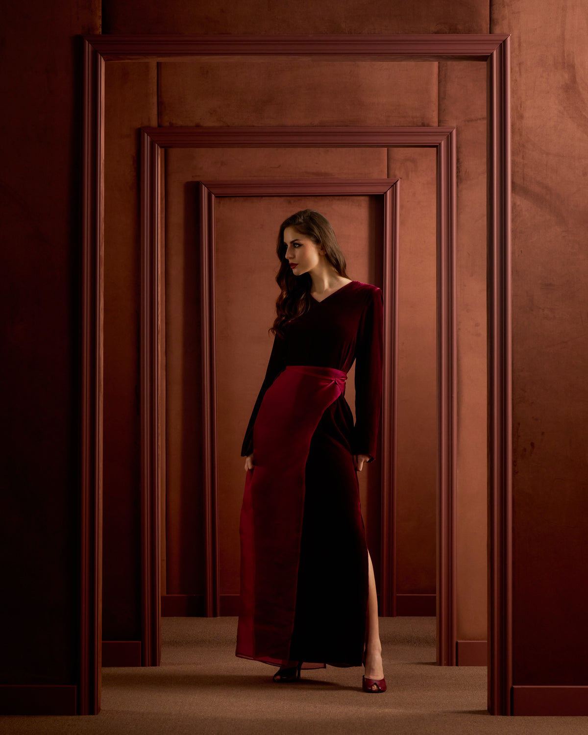The Column-Burgundy