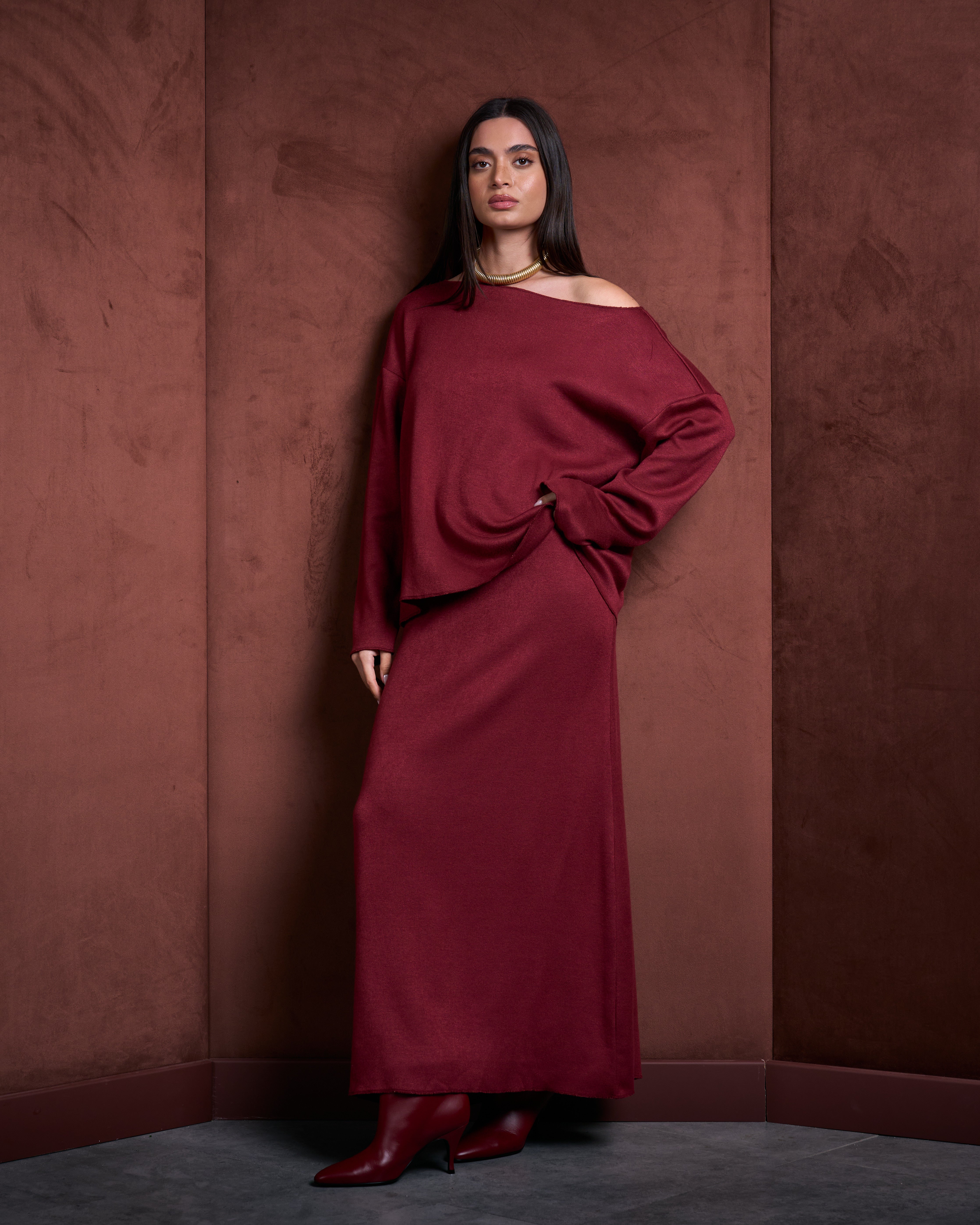 The Dawn Set-Burgundy