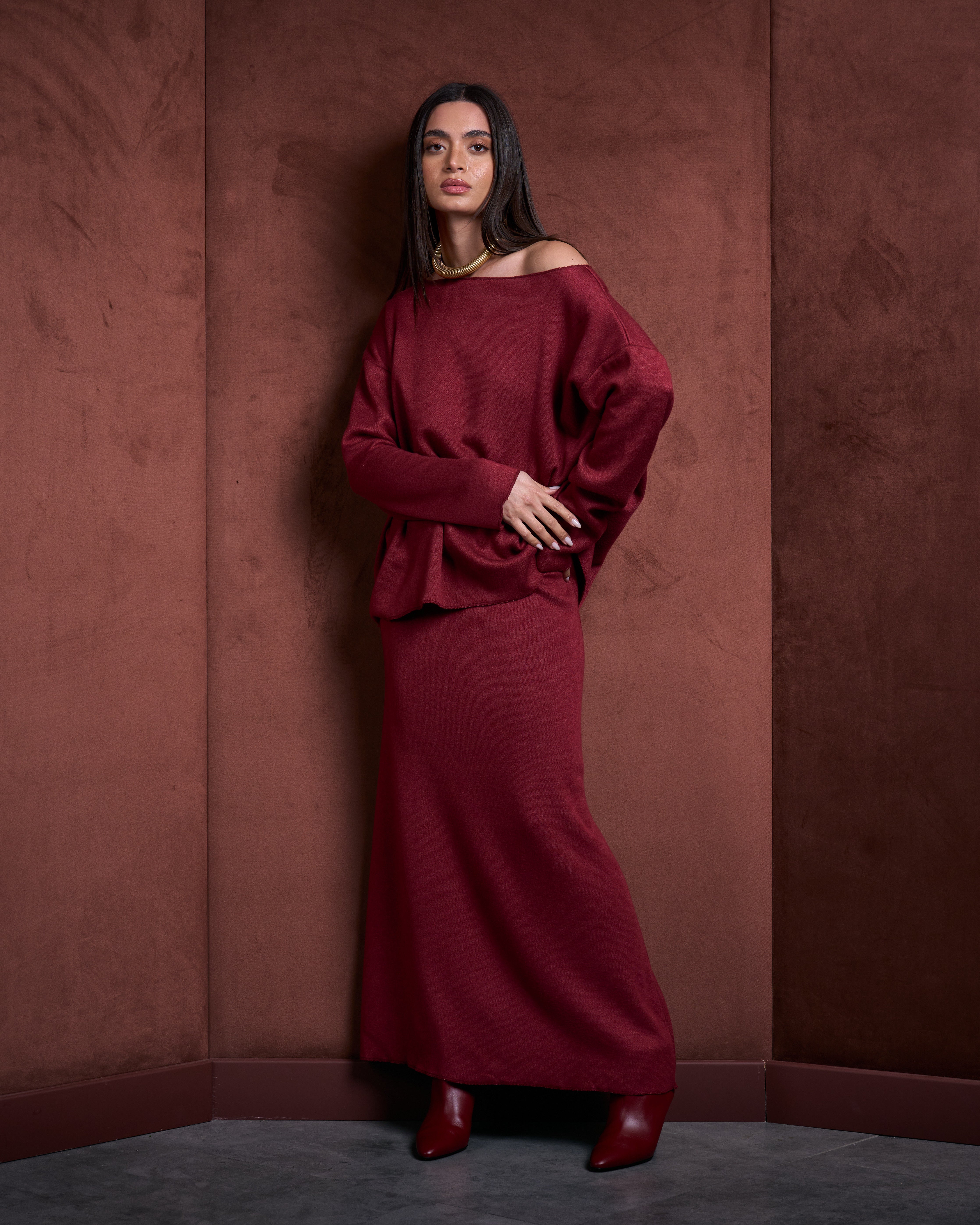 The Dawn Set-Burgundy