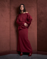 The Dawn Set-Burgundy