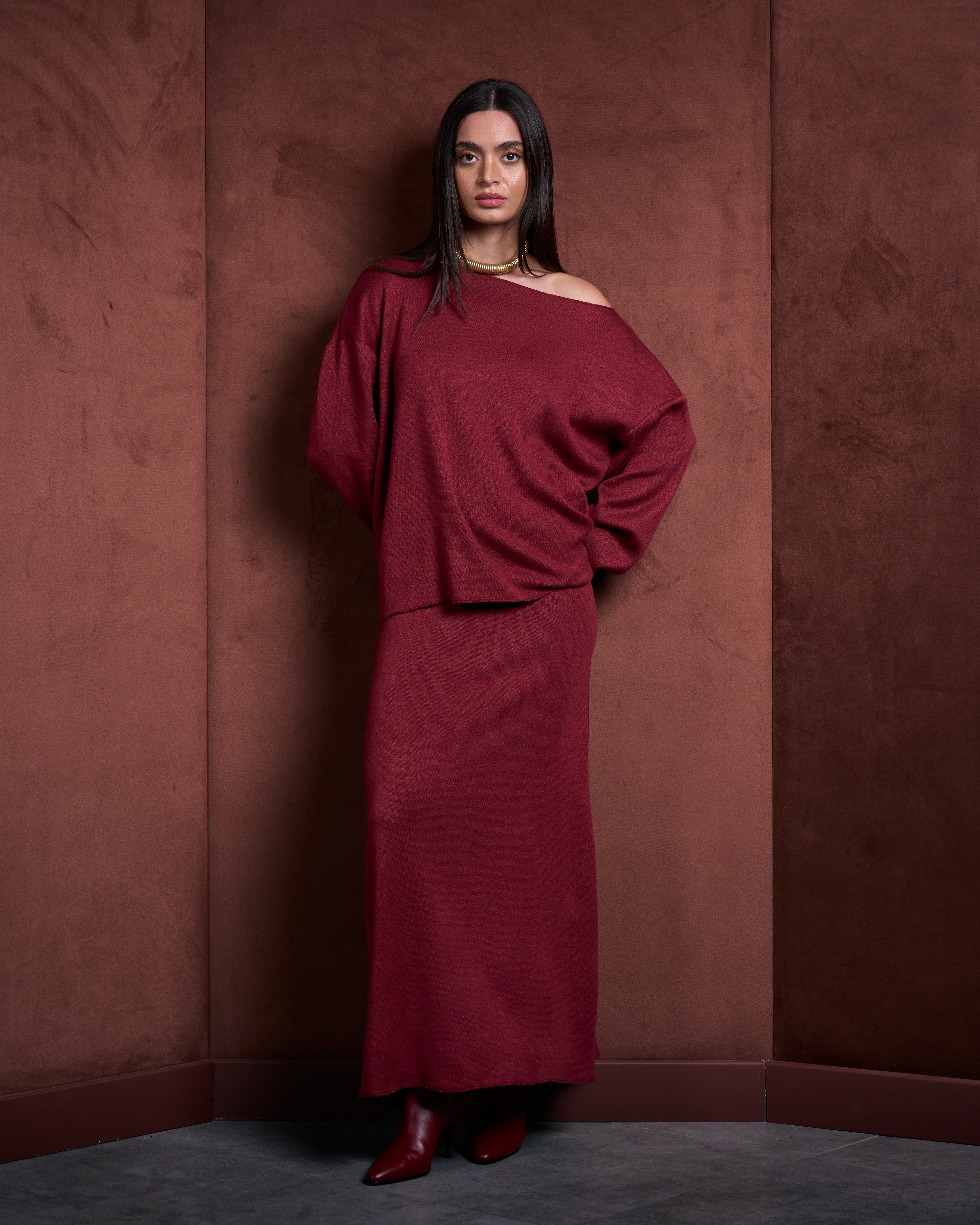 The Dawn Set-Burgundy