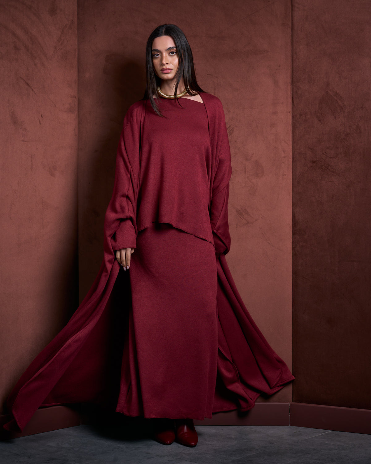 The Dawn Set-Burgundy