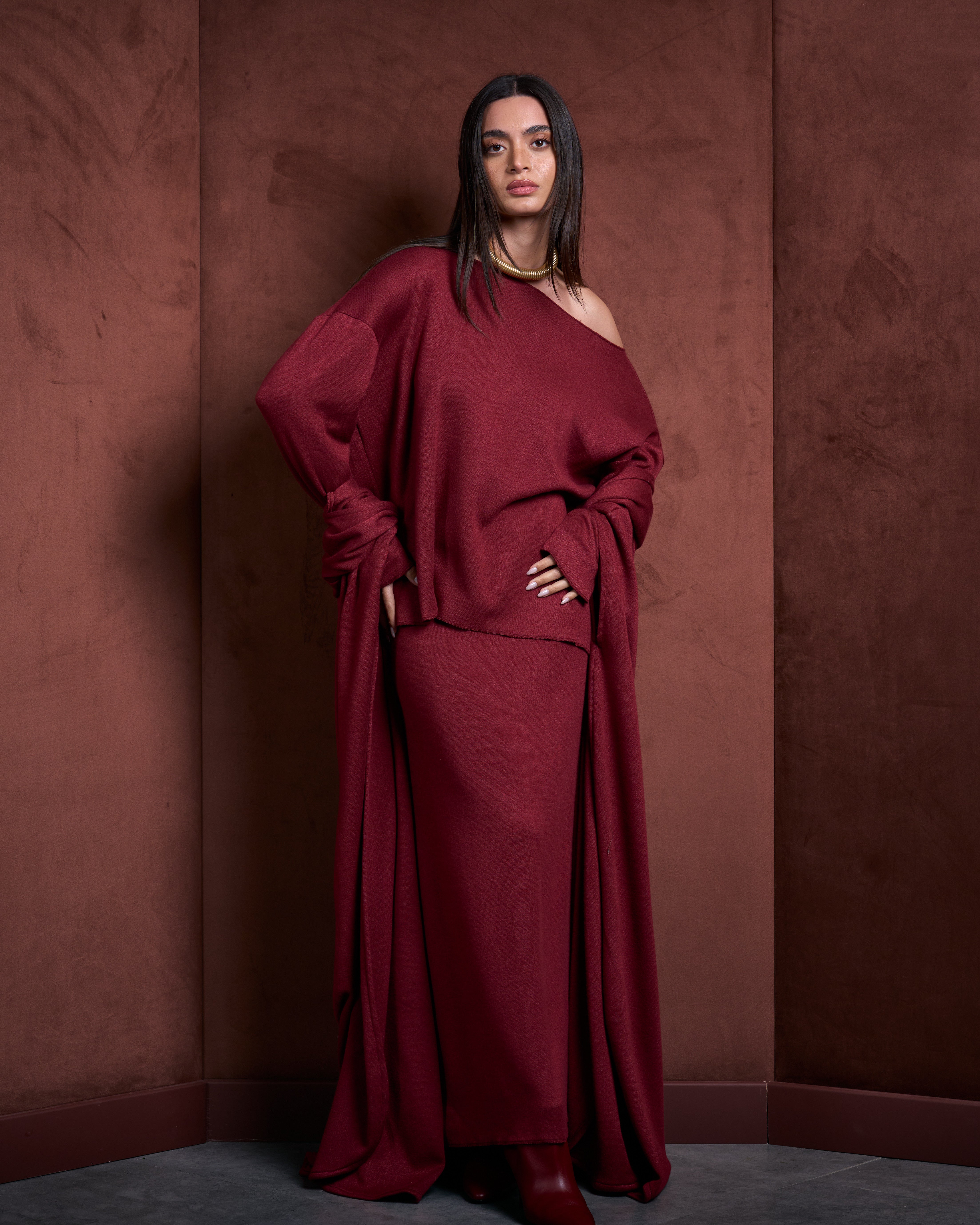 The Dawn Set-Burgundy