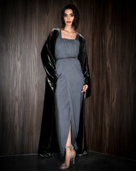 Toga velvet bisht set