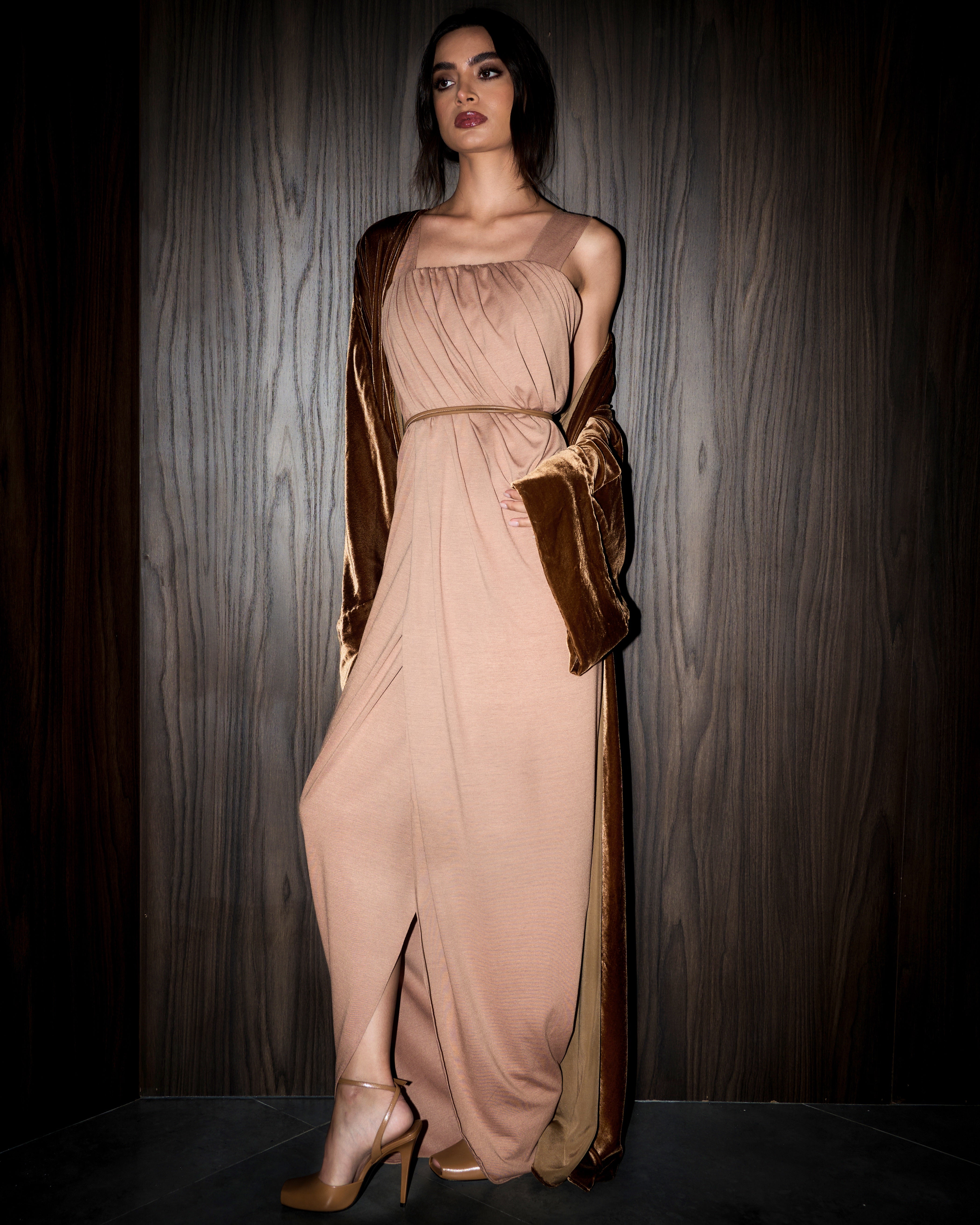 Toga velvet bisht set