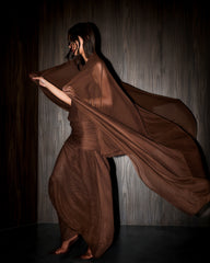 Obi dress set- Brown