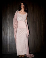Obi dress set- Nude
