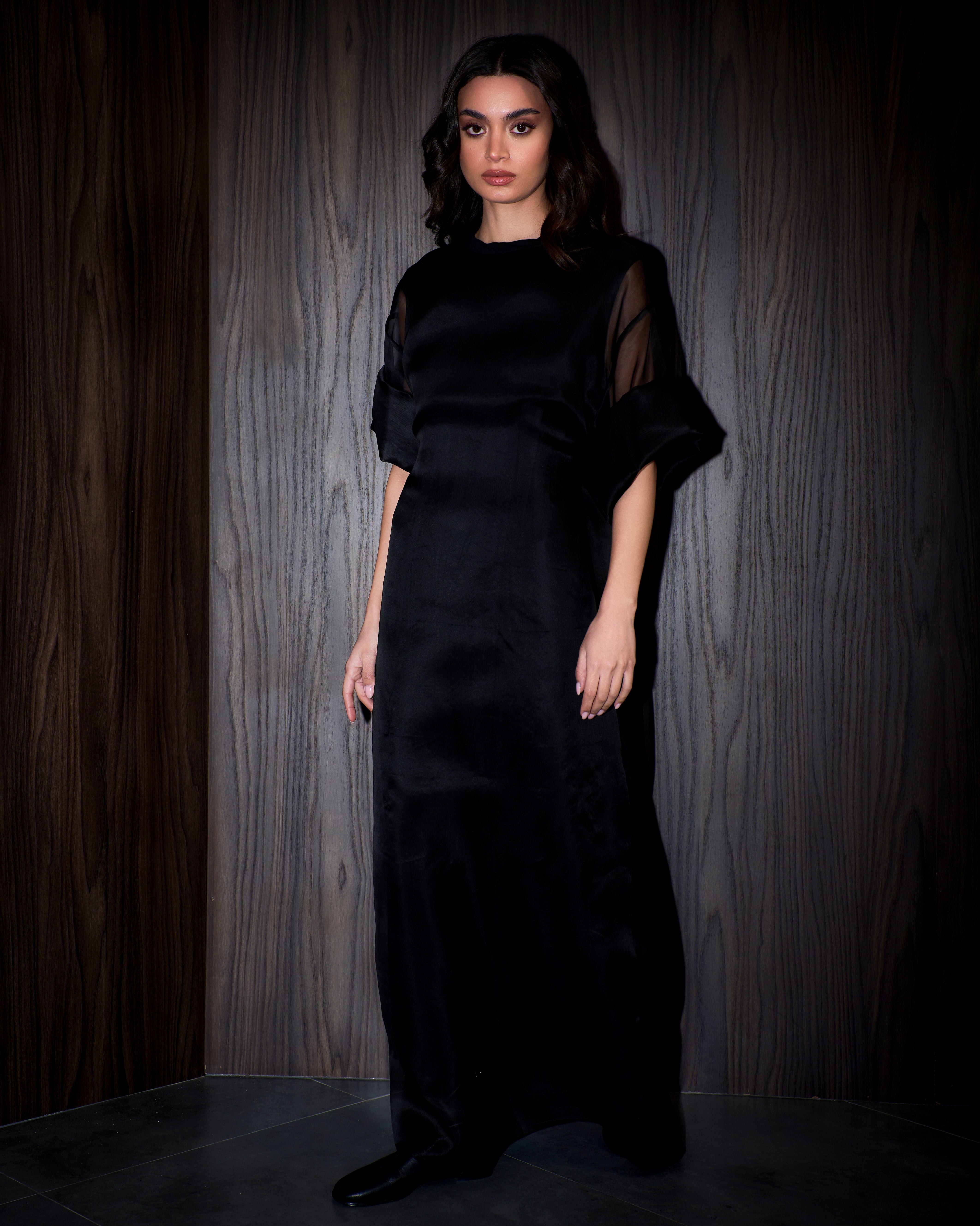 Nuit organza t-shirt dress